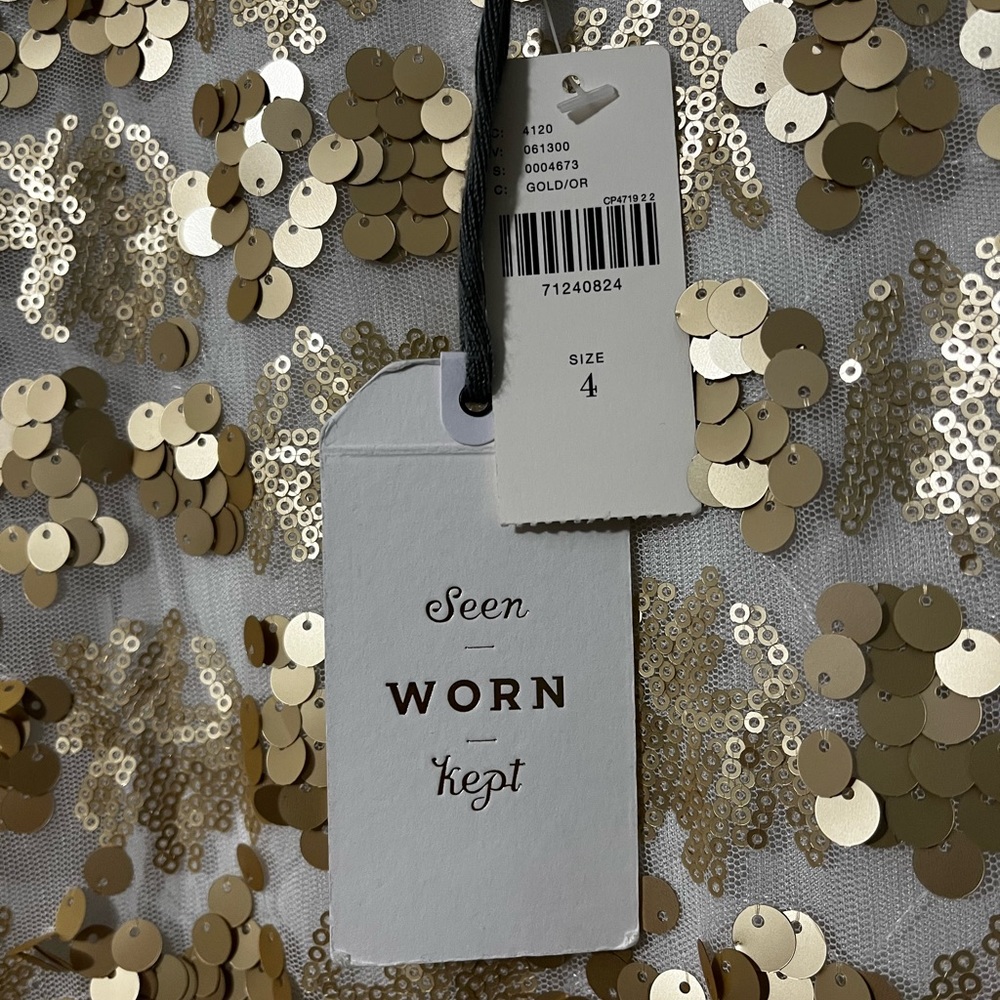 Anthropologie t-length sequined party skirt.